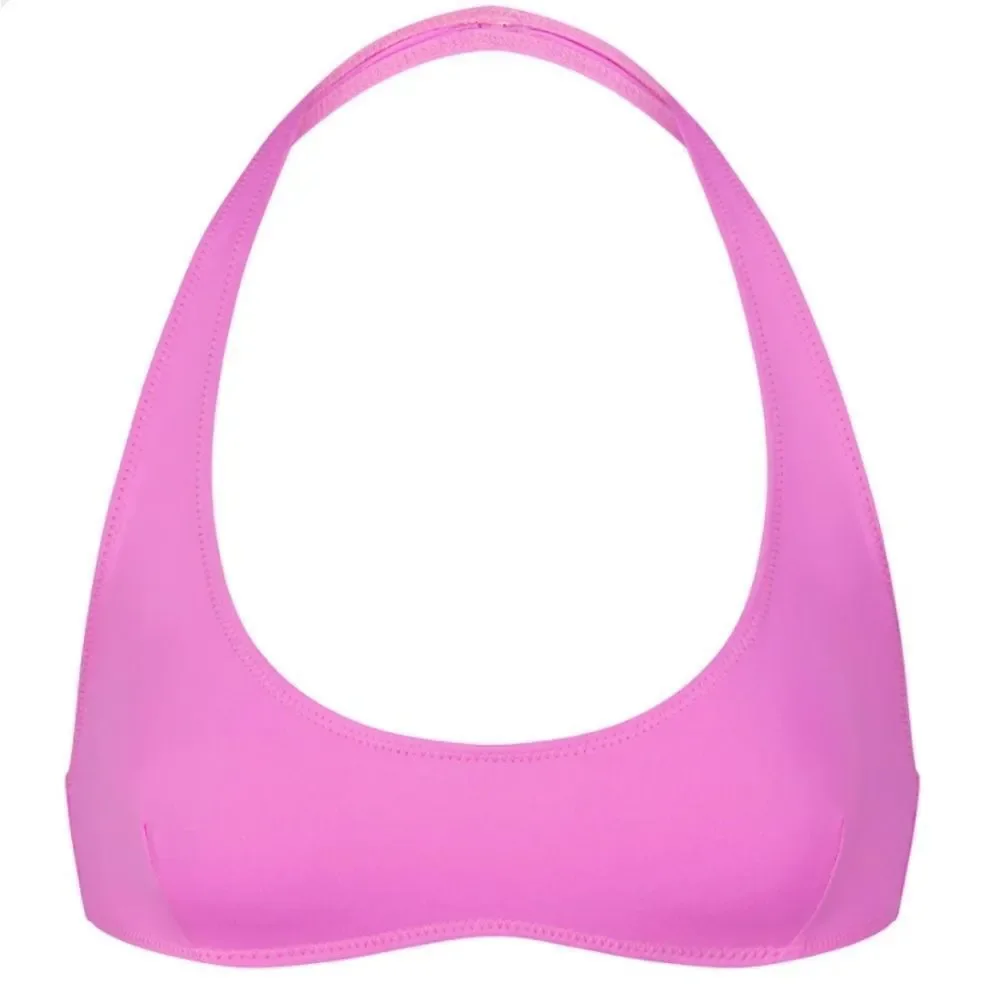 NEW Skims limited edition neon orchid halter scoop signature bikini top‎ 2X